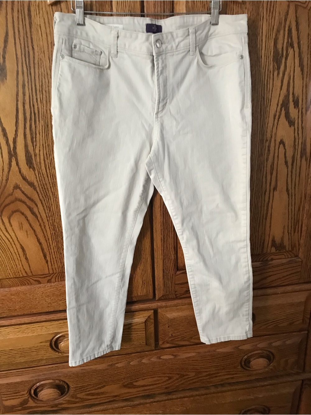 NYDJ Women’s Beige Clarissa Ankle Jeans 14P